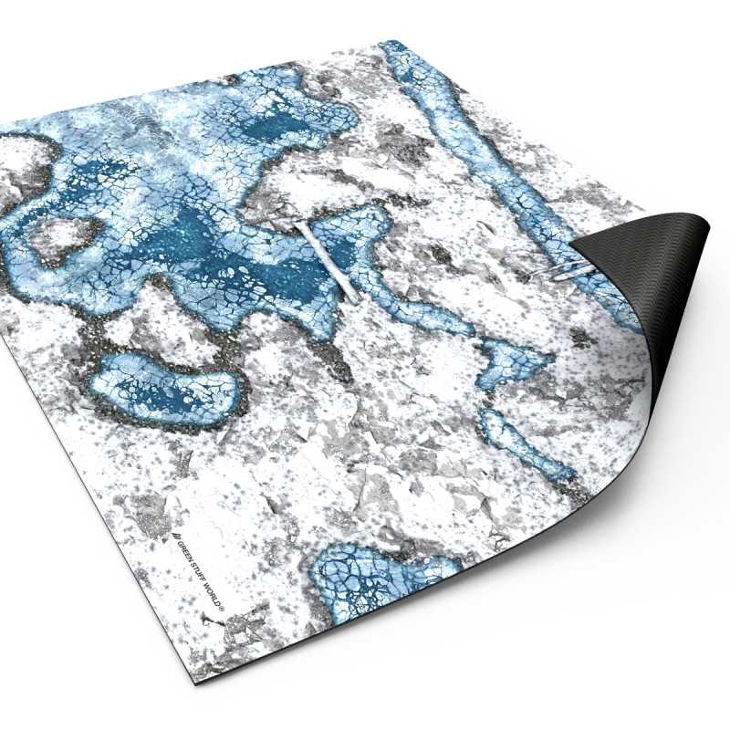 Neoprene Mat 22x32" Blizzard Hollows compatible with Kill Team and Warcry