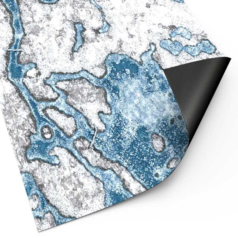 Tapete Neopreno 44x60" Blizzard Hollows con zonas de despliegue