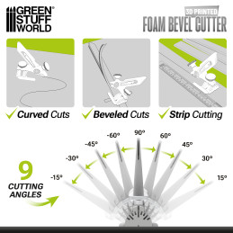 Taglierina angolare per Cosplay | Utensile da taglio angolare in gomma EVA | Foam Bevel Cutter