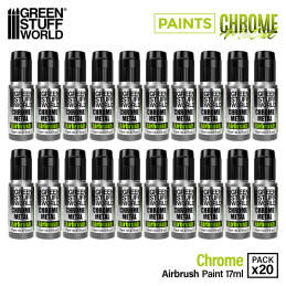 Airbrush Chromfarbe (Pack x20)