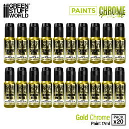 Chromfarbe - Gold 17ml | Chrom farbe