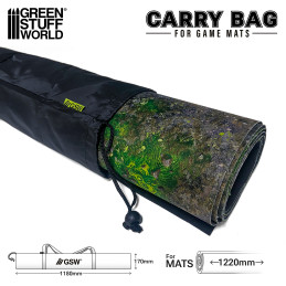 Game mat carrying bags 122cm | Gaming mat storage
