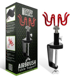 Airbrush holder Table Edge Clamping