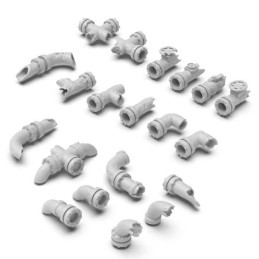 Beschädigte Rohre für Modellbau 1:48-1:35