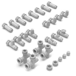 Modular pipes for dioramas 1:48-1:35
