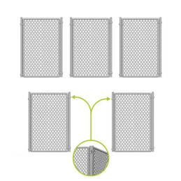 Chain Link Fences | Police Barriers printed in 3D for miniatures and Wargames
