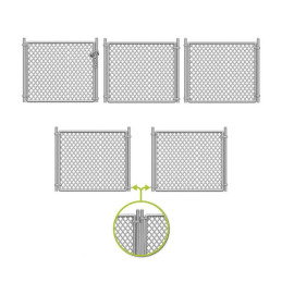 Chain Link Fences | Police Barriers printed in 3D for miniatures and Wargames