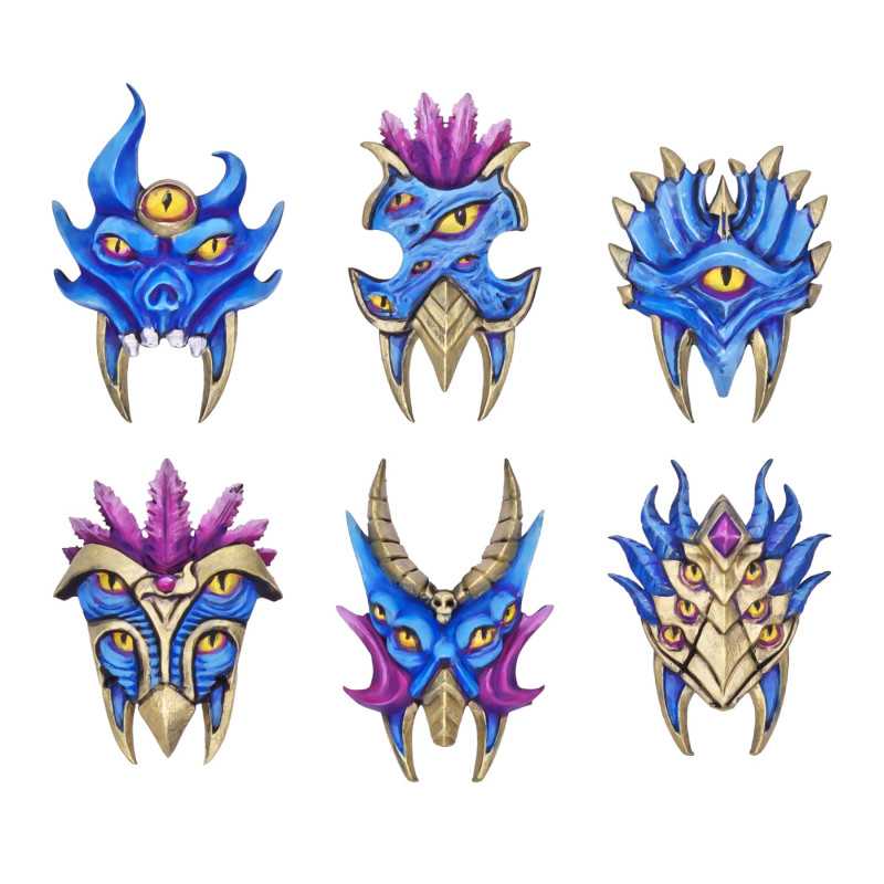 Boucliers du Dieu du Changement compatible avec Warhammer:The Old World et Tzeentch Boucliers du Dieu du Changement compatible avec Warhammer:The Old World et Tzeentch