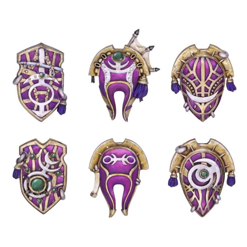 Escudos de Torre del Dios del Placer compatible con Warhammer Old World y Slaanesh Escudos de Torre del Dios del Placer compatible con Warhammer Old World y Slaanesh