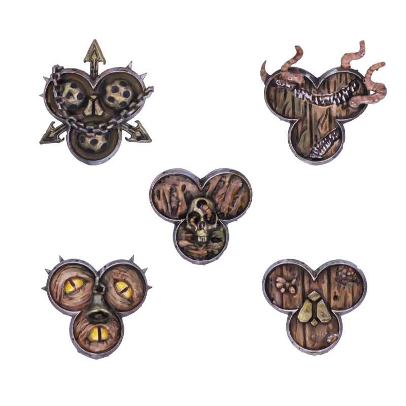 Scudi Brocchiero del Dio della Peste per Warhammer Old World e Fantasy Scudi Brocchiero del Dio della Peste per Warhammer Old World e Fantasy