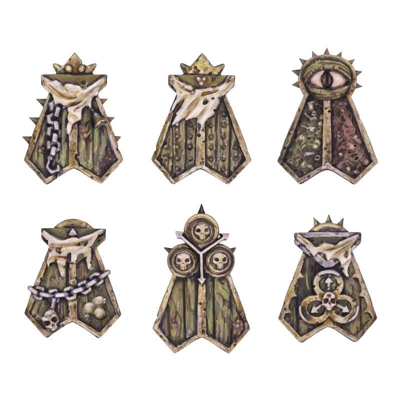 Chaosgott der Krankheit Schilde kompatibel mit Warhammer Old World und Nurgle Chaosgott der Krankheit Schilde kompatibel mit Warhammer Old World und Nurgle