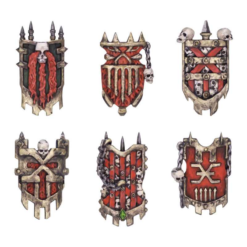 Dreiecksschild Auserkorene des Chaos kompatibel mit Warhammer Old World und Fantasy Dreiecksschild Auserkorene des Chaos kompatibel mit Warhammer Old World und Fantasy