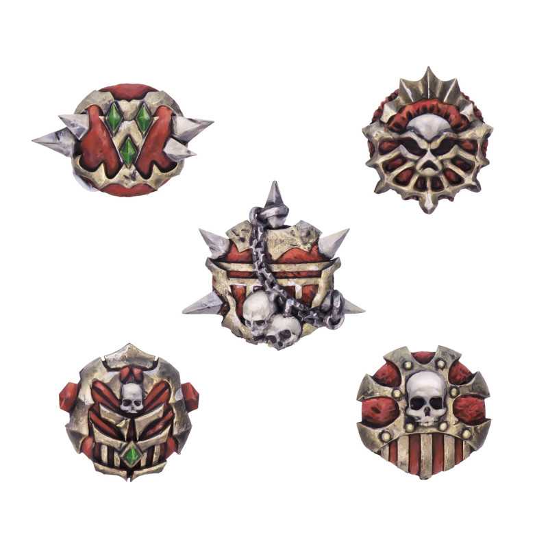 Rodelas del Dios de la Sangre compatibles con Warhammer Old World y Khorne Rodelas del Dios de la Sangre compatibles con Warhammer Old World y Khorne