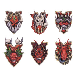 Boucliers du Dieu du Sang compatible avec Warhammer Old World et Fantasy