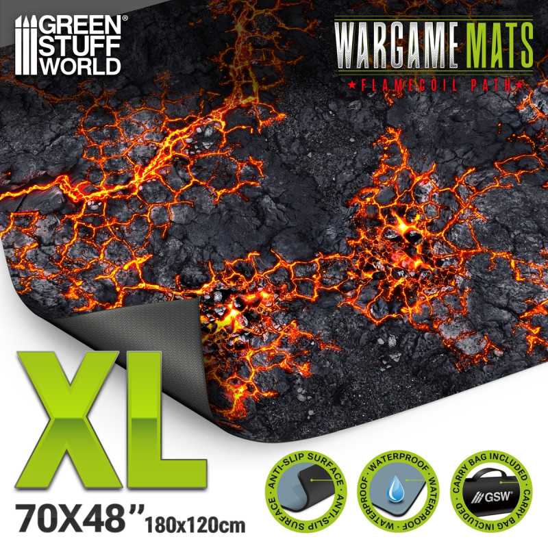 Neoprene Mat 4x6' Flamecoil Path (120x180cm) Neoprene Mat 4x6' Flamecoil Path (120x180cm)