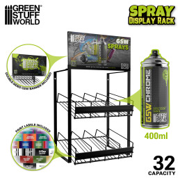 GSW Display Vuoto per Bombolette Spray | Metallo