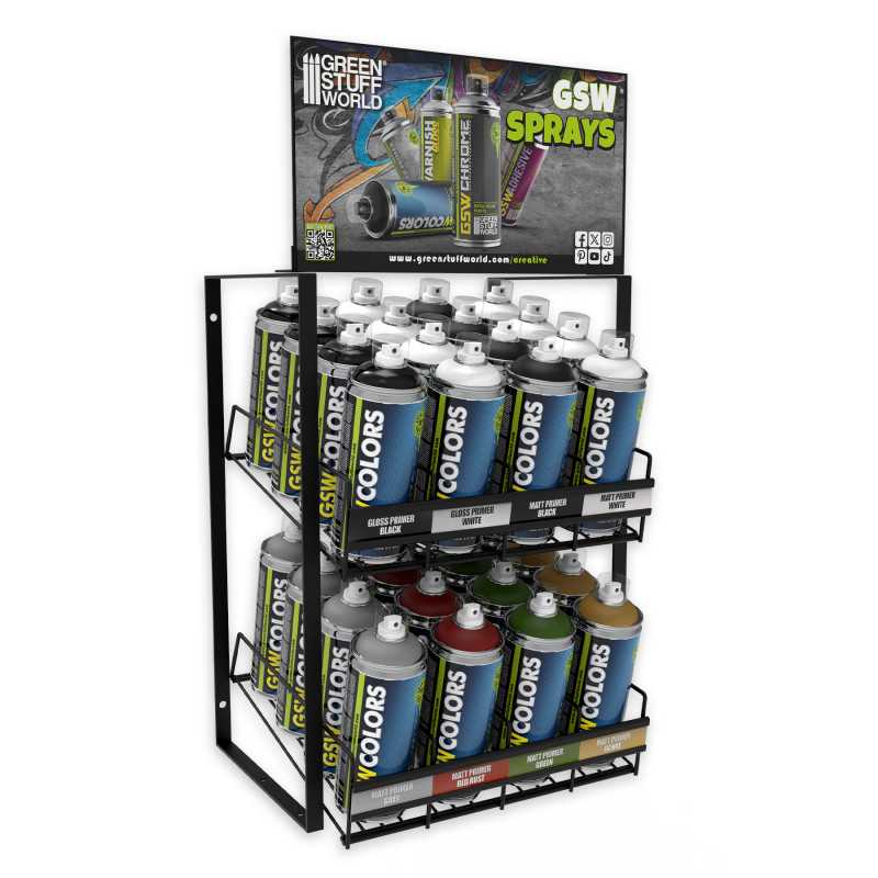 Spray Primer Retail Display Stand Spray Primer Retail Display Stand