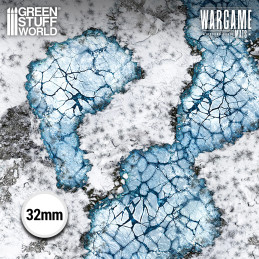 Tapete Neopreno 22x32" Blizzard Hollows compatible Kill Team y Warcry