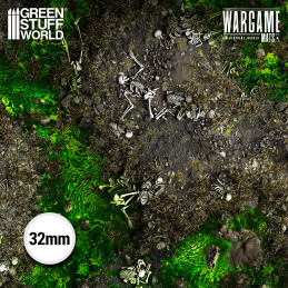 Neoprene Mat 22x32" Boneblight Marsh compatible with Kill Team and Warcry