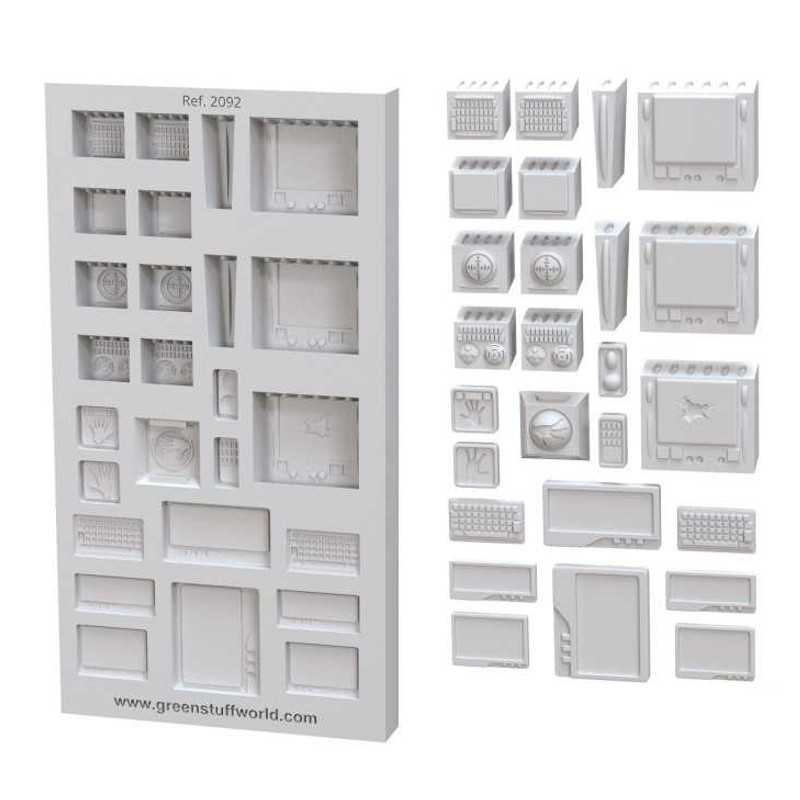 MOULES en Silicone - Panneaux de Contrôle | Moules pour Décors MOULES en Silicone - Panneaux de Contrôle | Moules pour Décors