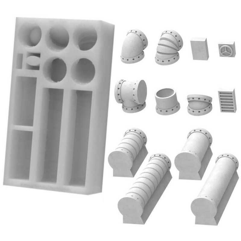 Silicone Molds - Industrial Pipes | Terrain molds