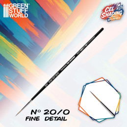 Synthetic Cel Shading Brush 20/0 for painting Anime figures