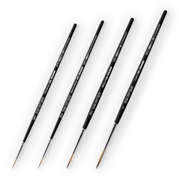Synthetikpinsel Cel Shading Set x4 zum Malen von Anime-Figuren