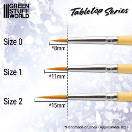 TABLETOP SERIES Synthetic Brush Set 2 (Pack of 10)