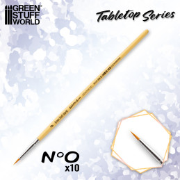TABLETOP SERIES Synthetic Brush Set 0 (Pack of 10)