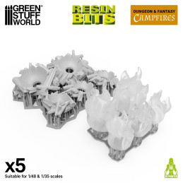 Campfires for 3mm LEDs 1:48-1-35