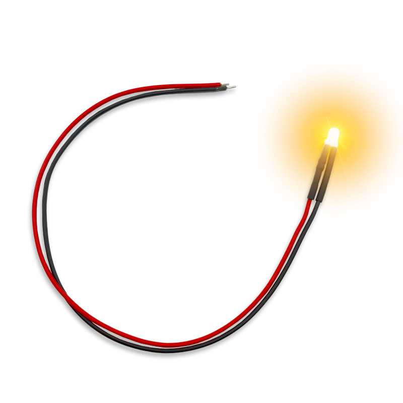 Lumières LED clignotantes orange 3 mm
