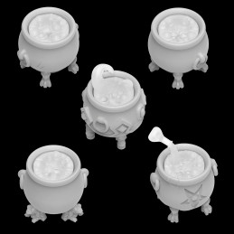 Magic Cauldrons for 3mm LEDs 1:48