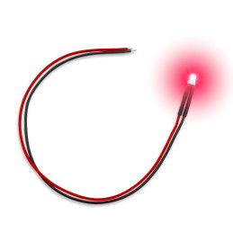 Rote blinkende LED-Leuchten 3 mm
