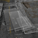Einfache Gelände-Footprint aus Glasspack für Wh40k kompatible
