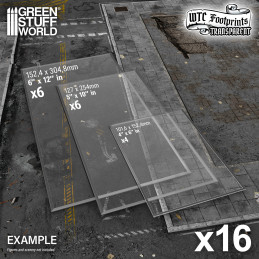 Glasspack Footprints compatibles con Warhammer 40k