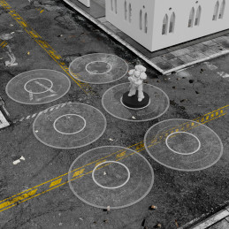 Aree Obiettivo Kill Team trasparenti compatibile