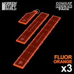 Pack Reglas Wargames 3-6-9 Naranja Fluor