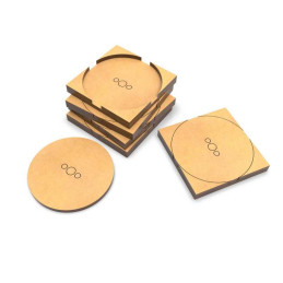 MDF Base adapter - round to square 50mm | Base adaptors