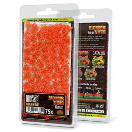 Ciuffi con Fiore - Tufts - 6mm - Fiori Arancioni