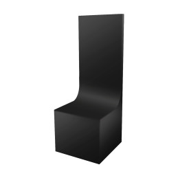 Backdrop Display Plinth 6x6x6cm Black | Backdrop Display Plinths