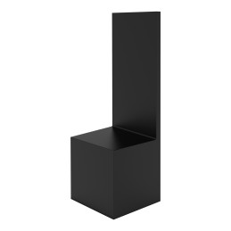 Pedestal con Trasera RECTA 6x6x6cm