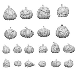 Set impreso en 3D - Calabazas Asesinas