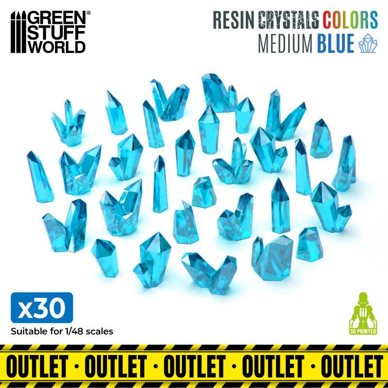 Cristalli in Resina BLU - Medi | Bits in Resina Trasparente
