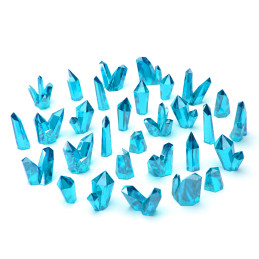 Cristales de Resina AZUL - Medianos Bits de Resina Transparente