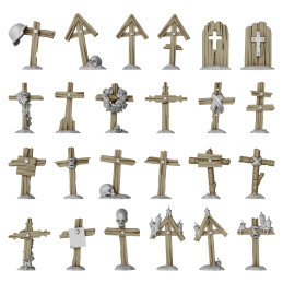 Croix en bois de tranchée 1:48-1:35 | Trench Crusade compatibles