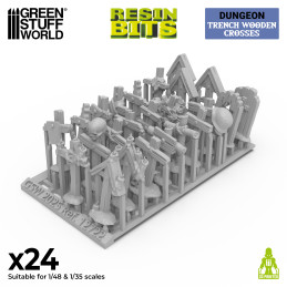 Croci di legno da trincea 1:48-1:35 | Trench Crusade compatibili