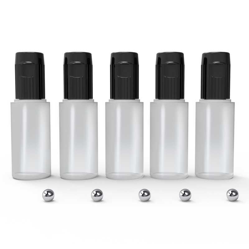 Empty Dropper Bottles 17ml with Mixing Balls | Empty Paint Pots