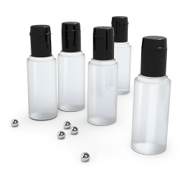 Empty Dropper Bottles 17ml with Mixing Balls | Empty Paint Pots