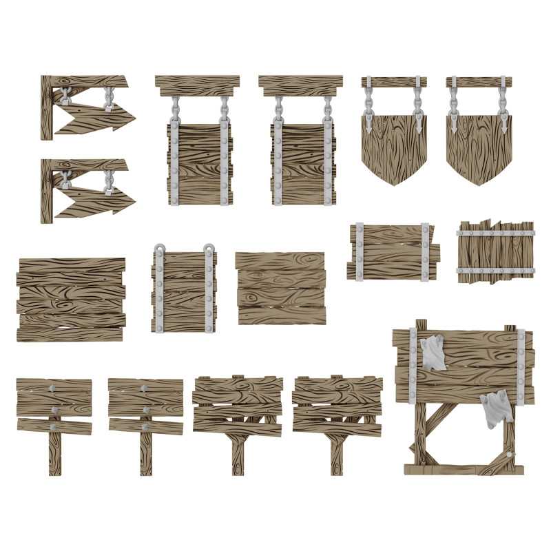 Holzschilder 1:48–1:35 für den Modellbau Holzschilder 1:48–1:35 für den Modellbau