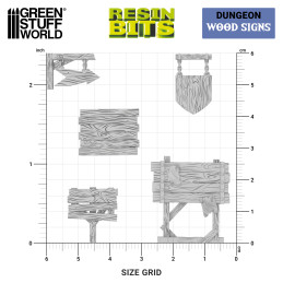 Wood Signs 1:48-1:35 for model making